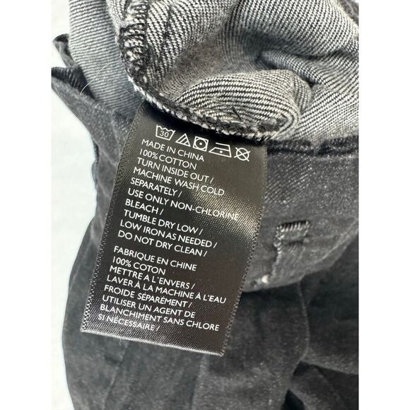 BDG Women's Barrel Leg Paper Bag Waist Jeans Black Karina - Size 25 - Picture 7 of 8